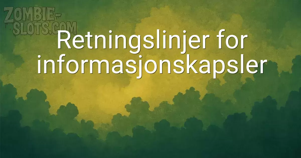 Retningslinjer for informasjonskapsler